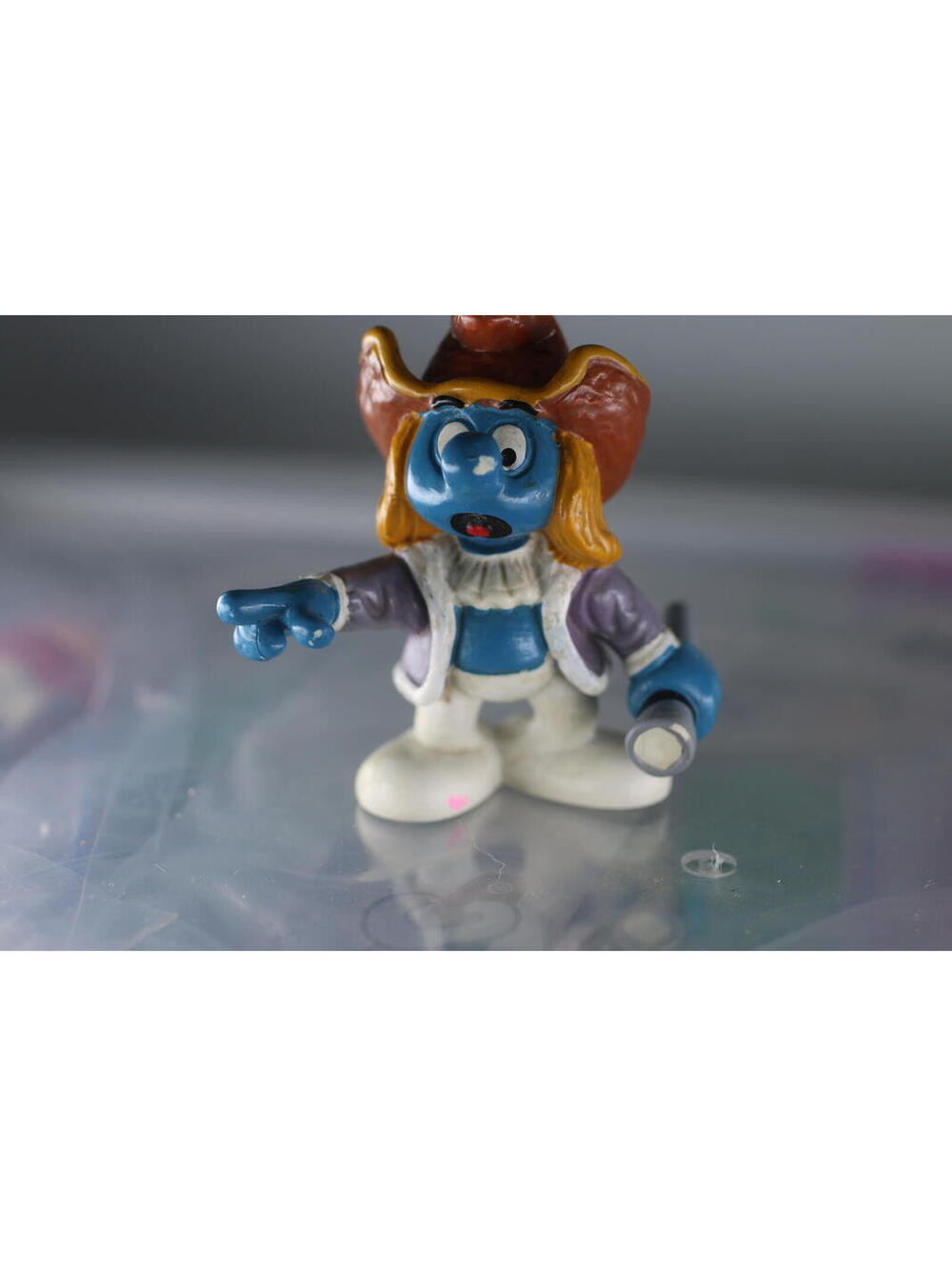 Vintage 1984 HISTORICAL SMURF CHRISTOPHER COLUMBUS PVC FIGURE Schleich